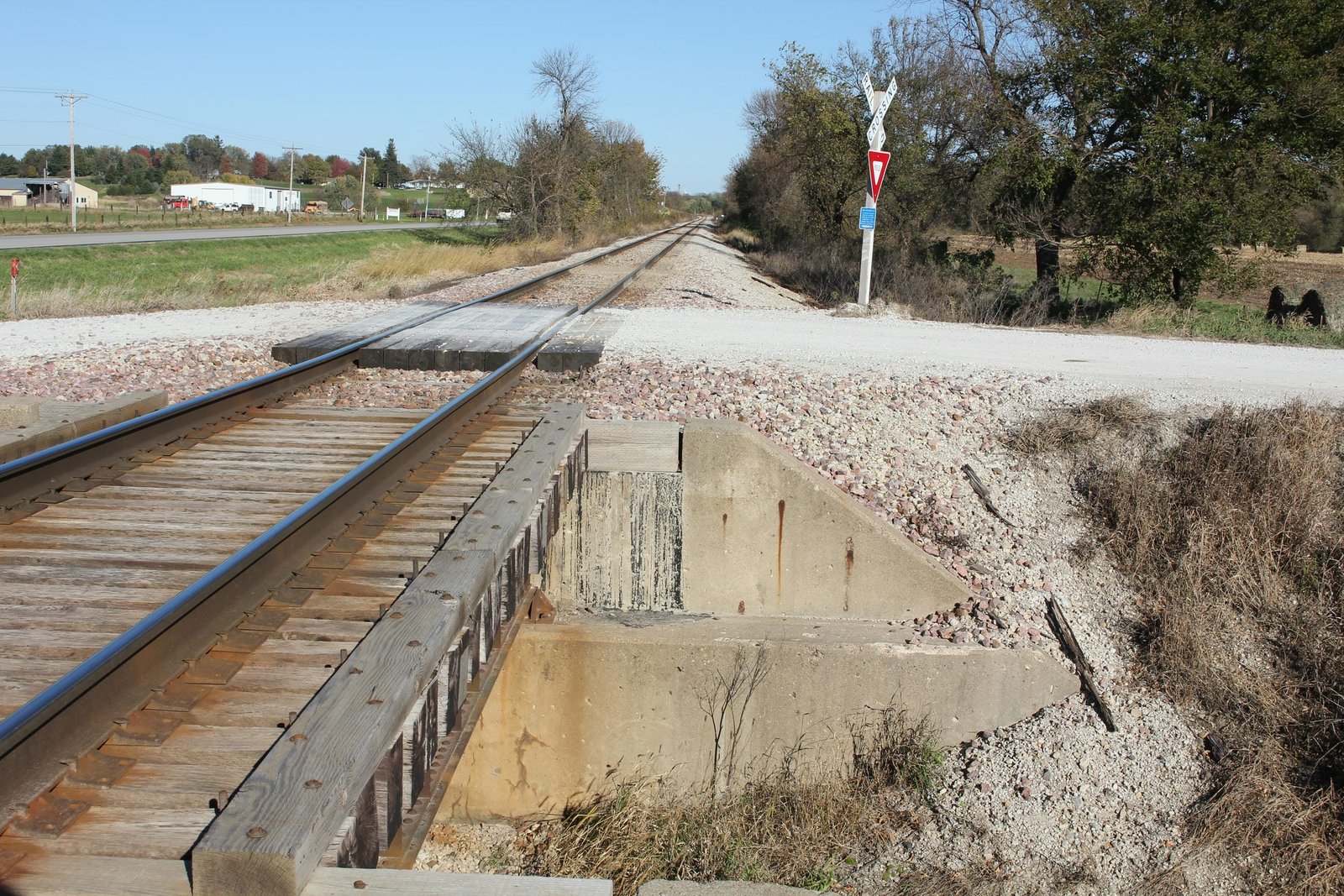 Looking east